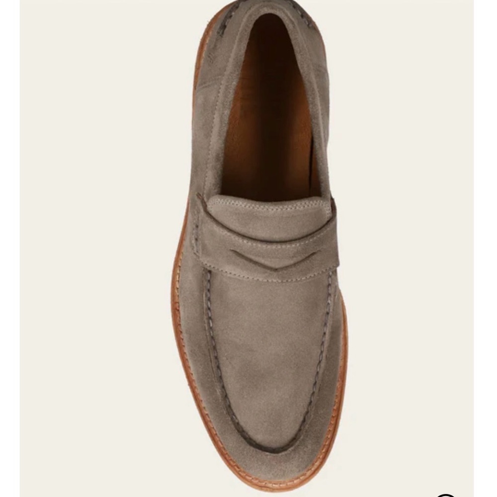 Frye Charcoal Suede Loafers